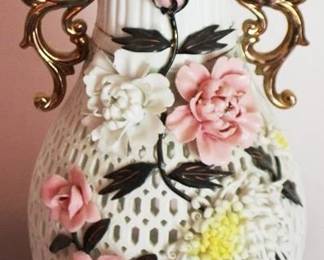 169 - Pierced Porcelain Vase - 16" tall
