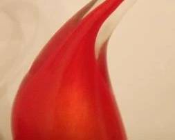 70 - Art Glass Bird Figurine - 9" tall
