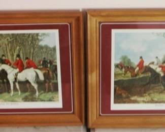 53 - 2 Framed "Hunt Scenes" - 14" x 18"
