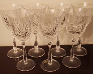 144 - 7 Noritake Glasses - 8.5" tall

