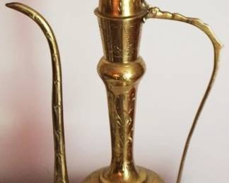 166 - Brass Ewer - 18.5" tall
