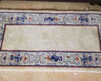 379 - Chinese Sculptured Rug - 23" x 48"
