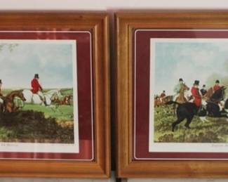 52 - 2 Framed "Hunt Scenes" - 14" x 18"
