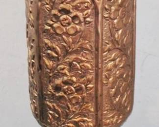 253 - Metal Vase - 16" tall
