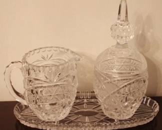 108 - Creamer and Sugar Set w/ Underplate
