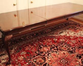 99 - Monumental Dining Table - 124 x 45 x 30 size is with removable leaves in
