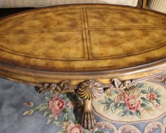 388 - Oval Decorative Coffee Table - 46" x 26" x 17"
