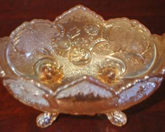 204 - Carnival Glass Bowl - 5" x 10"
