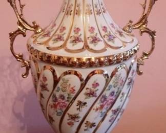 302 - Porcelain Urn - 19" tall
