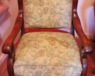 276 - Antique Upholstered Chair - 36" x 22" x 18"
