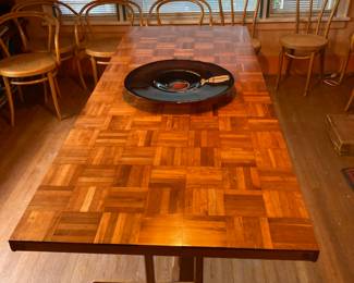 Handmade Parquet Style Dining Table
