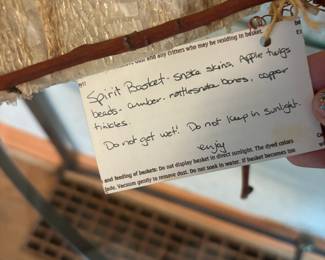 Handmade Snakeskin Spirit Basket