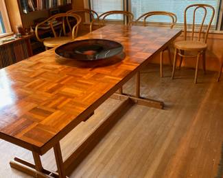 Handmade Parquet Style Dining Table
