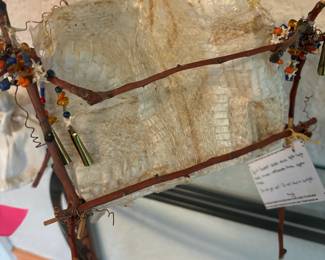 Handmade Snakeskin Spirit Basket