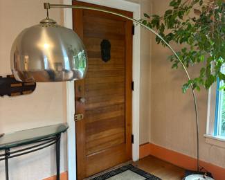 Chrome Mid Century Arc Lamp
