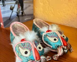 Child's Chinese Dragon Slippers