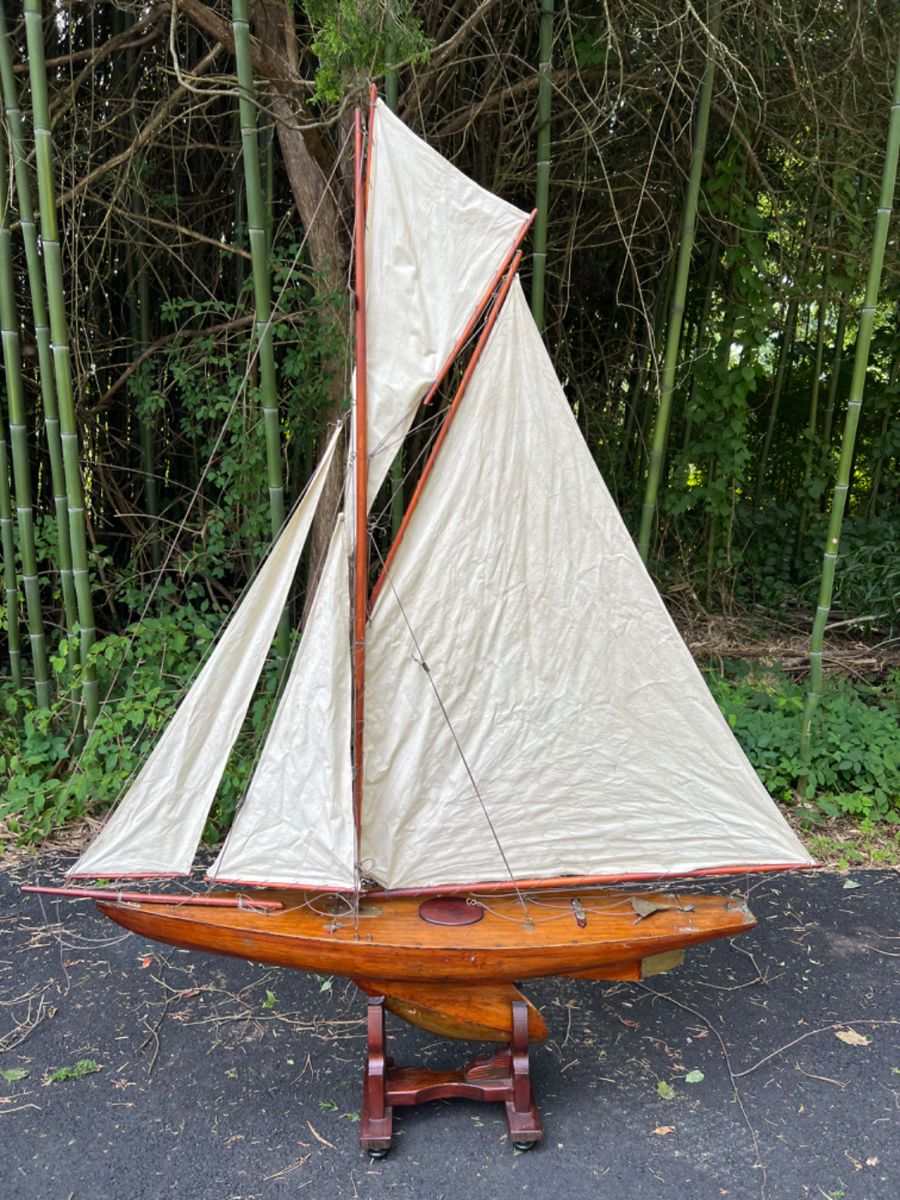 45. All Original 1930's Pond Yacht (64" x 74") 