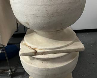 58. Pair of Marble Urns (14" x 12") 