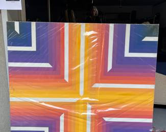 Color Abstract No. 2A by Tannenbaum c.1970 (48"x 48")