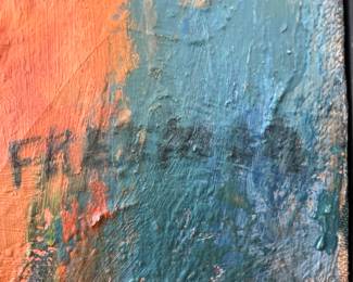 "21. Signed Canvas by Freeman Art (18” x 24”) Frame (18.5” x 25”)
"