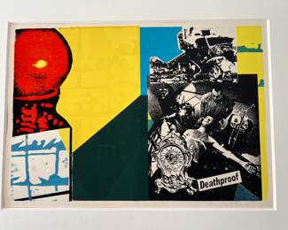 7a. Set of Three Signed 1980's Silk Screen by Thaly Stein                                                                            "Deathproof" 55 in a Series of 69 [72/100] Art (18" x 13") Mat (28" x 21")                                                      