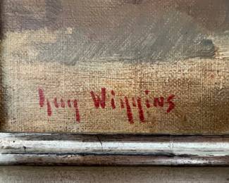 32. Signed Oil on Canvas by Guy Wiggins in Round Corner Frame; Art (21.5” x 17.5”) Frame (27” x 23”)
