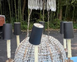 43. Replica Chandelier to Commerate First French Hot Air Balloon (32" x 55") 