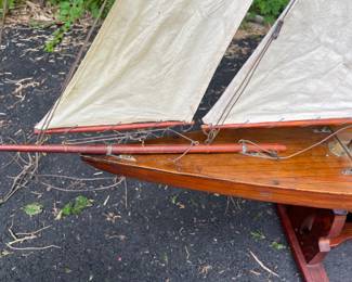 45. All Original 1930's Pond Yacht (64" x 74") 