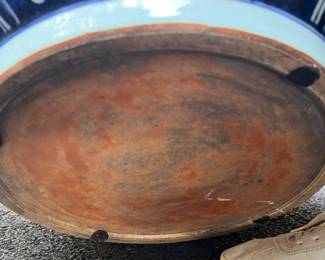 57. Asian Blue & White Decorative Bowl (26" x 9")