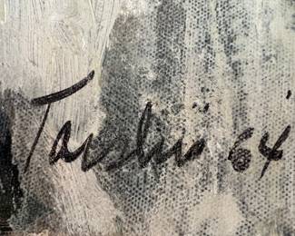 5. Signed Contemporary Acrylic on Canvas, 1964 (36” x 36”)