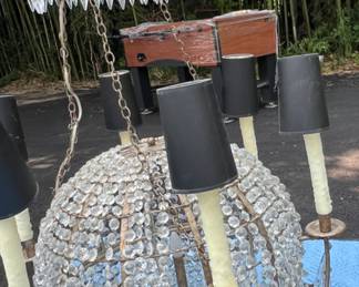 43. Replica Chandelier to Commerate First French Hot Air Balloon (32" x 55") 