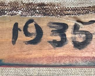 87. Signed Oil on Canvas by Joseph Wolins "War Refugees Exodus" (36" x 28")