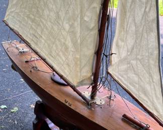 45. All Original 1930's Pond Yacht (64" x 74") 