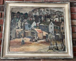 "32. Signed Oil on Canvas by Guy Wiggins in Round Corner Frame; Art (21.5” x 17.5”) Frame (27” x 23”)
"