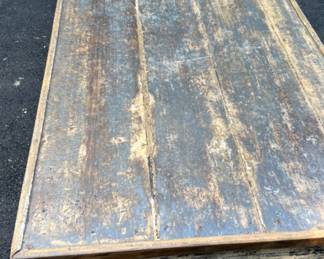 60. Vintage Plank Top Farm Table (118" x 33" x 30")