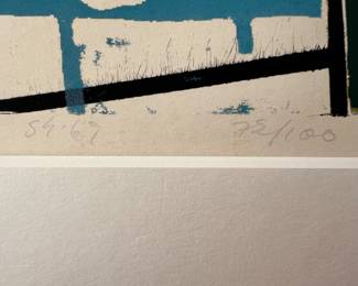 7a. Set of Three Signed 1980's Silk Screen by Thaly Stein                                                                            "Deathproof" 55 in a Series of 69 [72/100] Art (18" x 13") Mat (28" x 21")                                                      