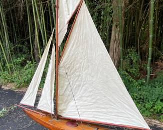 45. All Original 1930's Pond Yacht (64" x 74") 