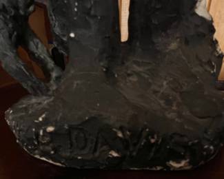 75. Signed Sculpture by Davis (8" x 20") 