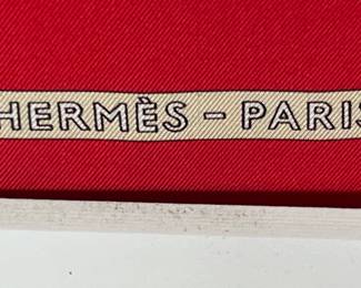 18. Hermès-Paris Silk Scarf Art (34.5” x 34”) Mat (41” x 40”)