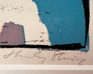10. Signed 1980's Silk Screen by Thaly Stein 51 in a Series of 70 [36/38] Art (12.5” x 18”) Mat (21” x 28”)
