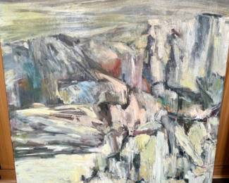 5. Signed Contemporary Acrylic on Canvas, 1964 (36” x 36”)