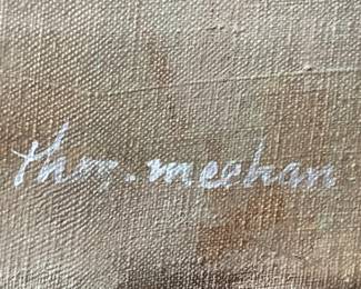 12. Signed Oil on Canvas by Philadelphia Artist Thomas Meehen of Schuylkill River (42” x 26”)
