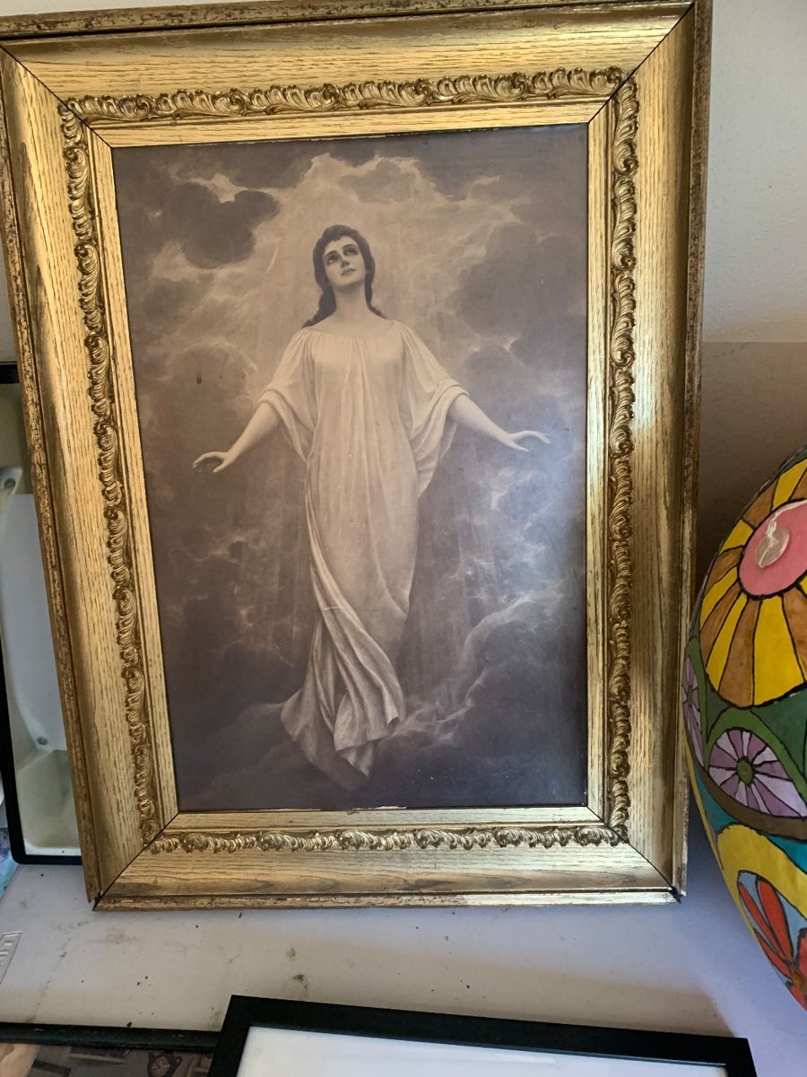 Melva de Arnott Charcoal, "Woman Ascending to Heaven"