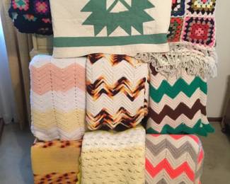Quilt Afghan Lot