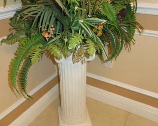 Floral Pedestal Stand