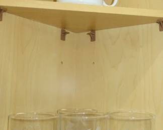 Vintage TWA Airline Etched Whiskey Glass Set & Mug 