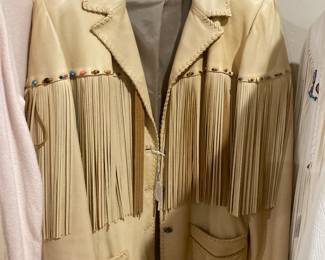 One of a kind hand crafted leather jacket 1 of several