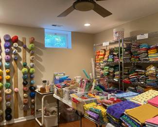 Quilting room overview