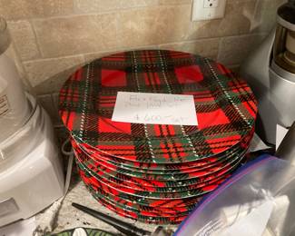 Fitz & Floyd Country Plaid dishes