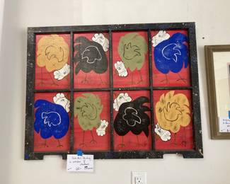 Folk art painting , unsigned
